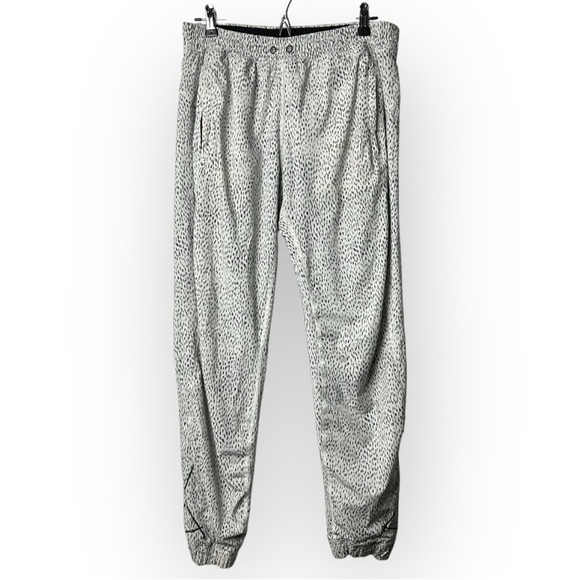 Lululemon Trainer Track Pant Dottie Dash White Black 8 - Picture 4 of 11